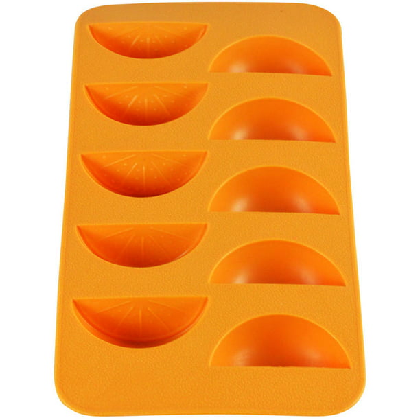 Orange Slice Ice Cube Tray 4 Pack           Orange
